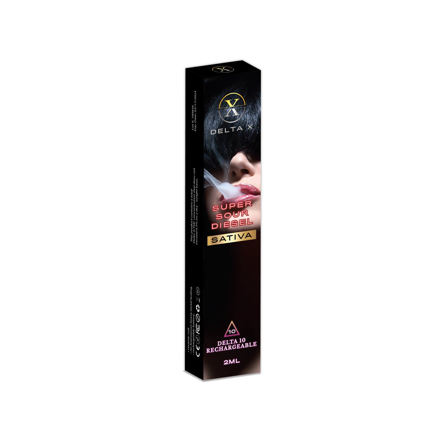 Delta X -D10-2g Rechargable disposable Ceramic Coil - SUPER SOUR DIESEL Flavor