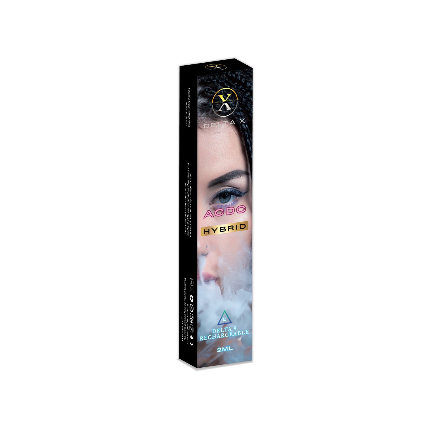 Delta X -D8-2g Rechargable disposable Ceramic Coil - ACDC Flavor