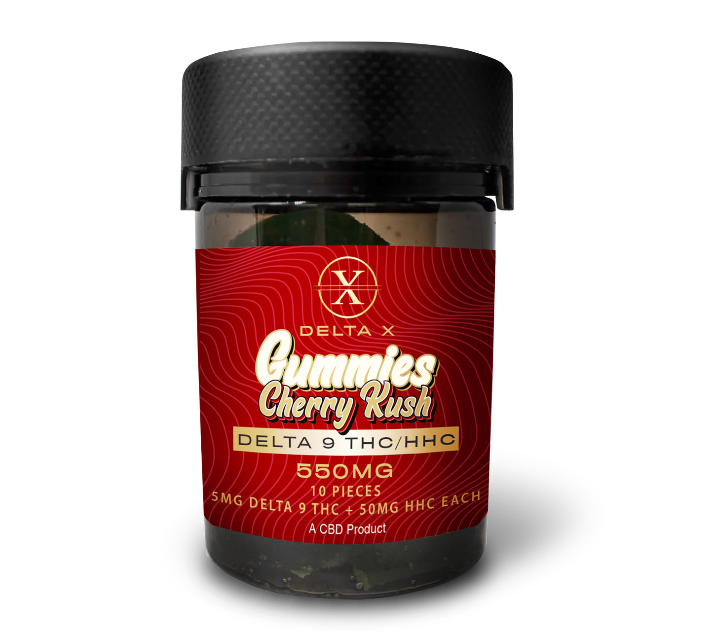 Delta X Gummies Cherry Kush HHC w/Delta 9 THC